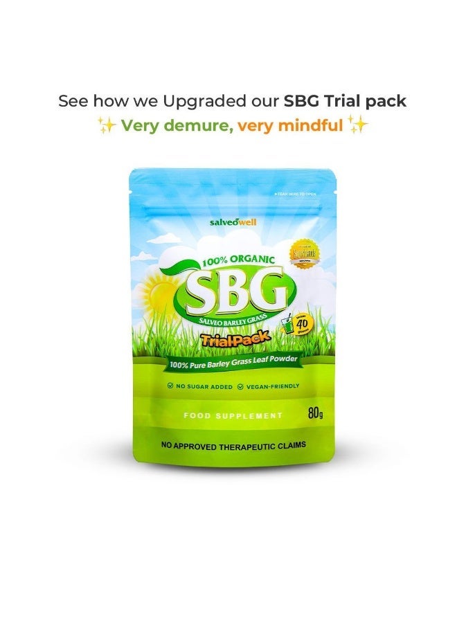 Salveo 2-PACKS BARLEY GRASS SBG 100% Pure Barley Grass Leaf Powder,Rich In Nutrients, Vitamins And Antioxidants 80g*2 - Image 4