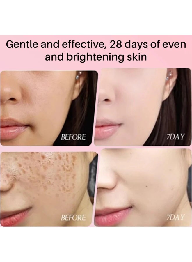 CKTUING Deep Collagen Pink Peptides Serum – PDRN Salmon DNA Brightening Booster for Glass Skin – Anti-Aging, Whitening, Dark Circle Care, Hydrating Glow Serum with Hyaluronic Acid, Vitamin C & Niacinamide – 1 oz (30ml) - Image 3