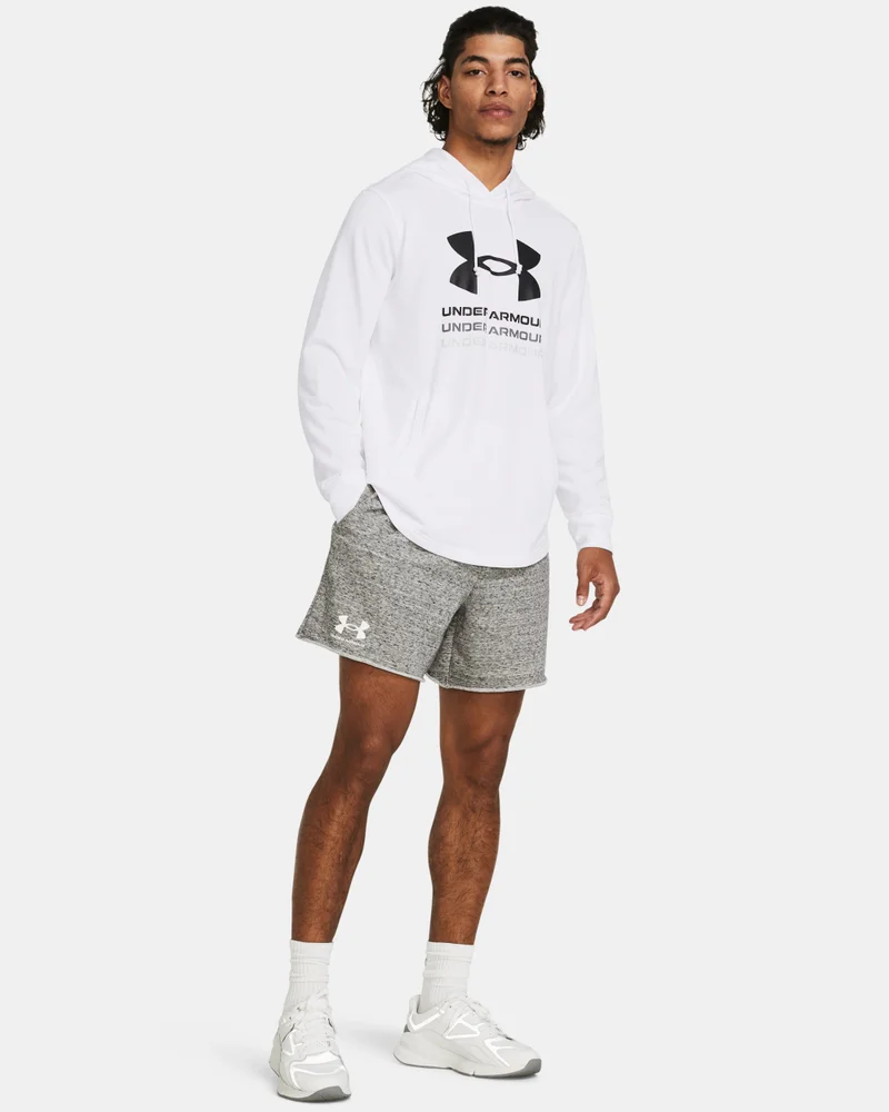 Under Armour White Men's Rival Terry Shorts for Men | Best Price UAE