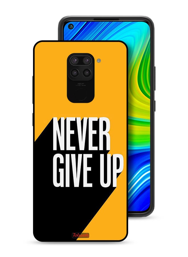 Tolwak Xiaomi Redmi Note 9 Protective Case Cover Never Give Up - Image 1