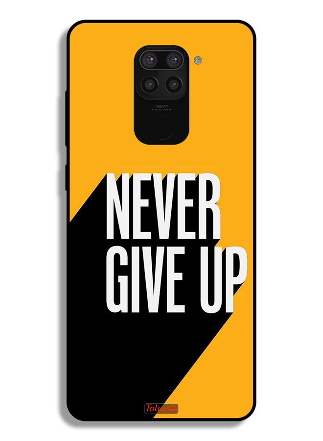 Tolwak Xiaomi Redmi Note 9 Protective Case Cover Never Give Up - Image 2