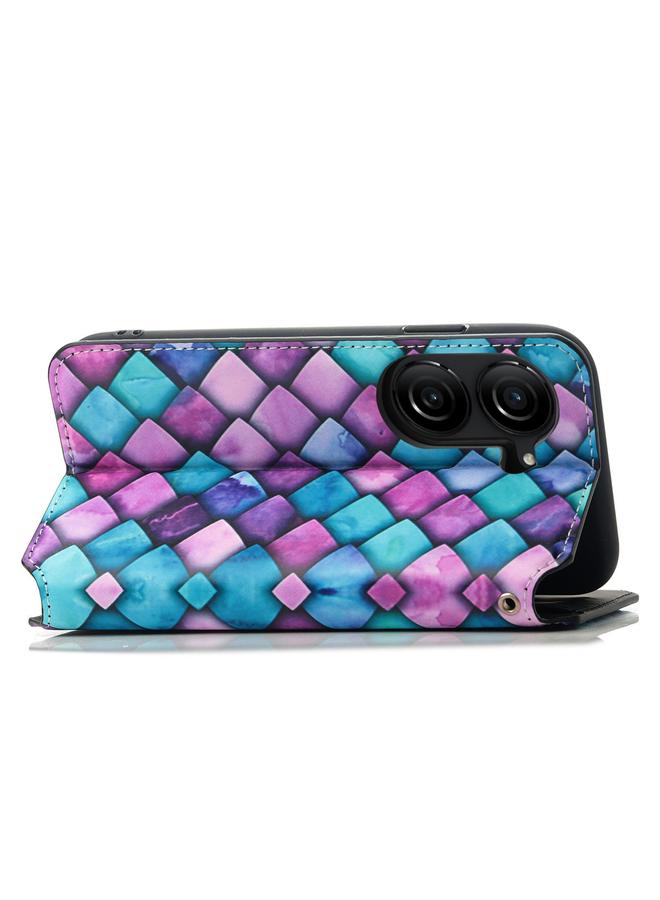 S-TOP Case For ASUS Zenfone 10 CaseNeo Colorful Magnetic Leather Phone Case - Image 3