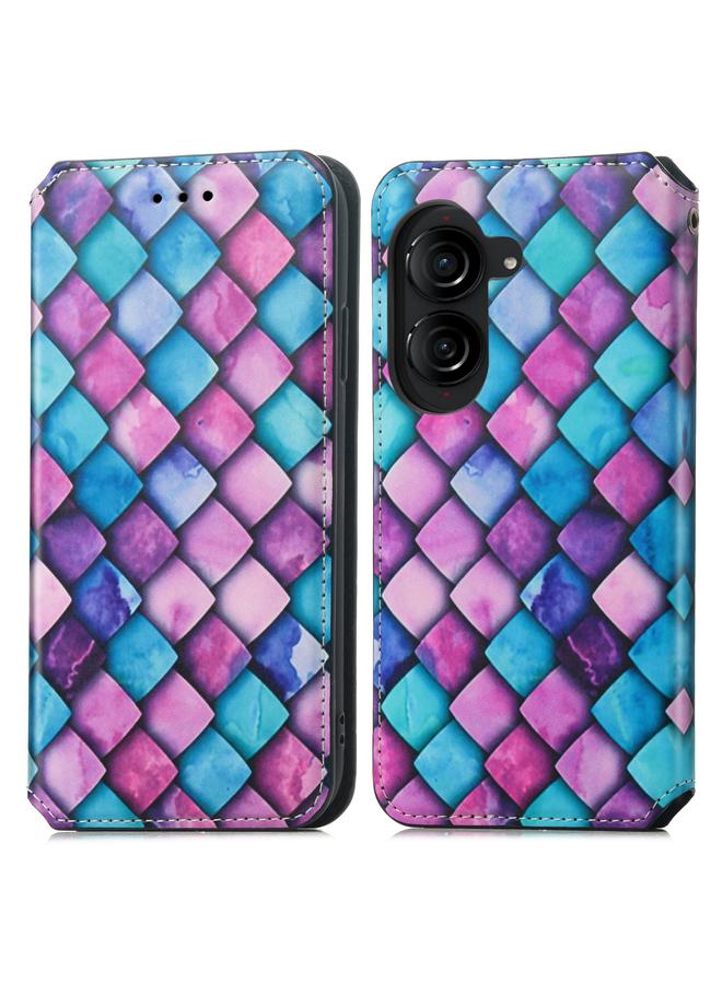 S-TOP Case For ASUS Zenfone 10 CaseNeo Colorful Magnetic Leather Phone Case - Image 2