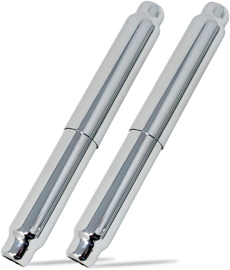 Teravan 201 Stainless Steel SpringLoaded Replacement Toilet Paper Roller with Chrome Plating Solid CorrosionResistant Modern Bathroom Fixture Chrome  2pc