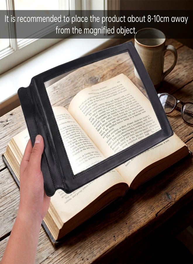 Aeaocvo 3X Page Reading Magnifier for Books, 12 × 7.7 inches Magnifier for Reading, Lightweight Bendable Handheld for the Elderly and People with Low Vision - Image 4