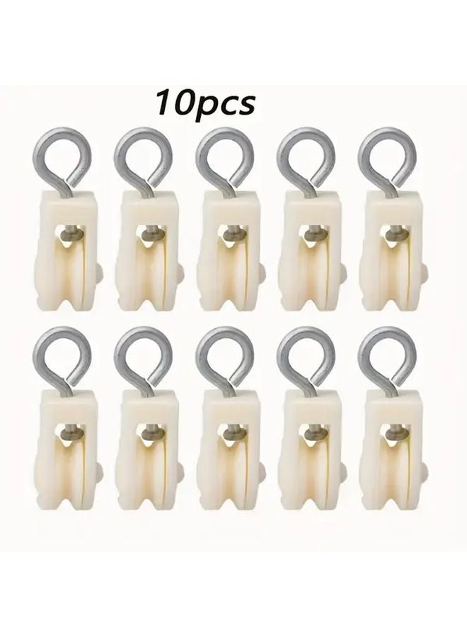 10pcs Pulley Block For Greenhouse Ventilation Small Suspension Wire Traction Wheel - Image 4