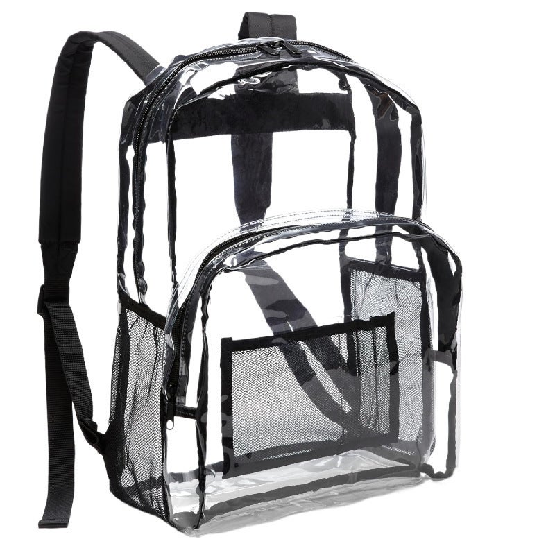 PVC Waterproof Unisex School Backpack, 16-Inch Laptop, Lightweight - Image 1