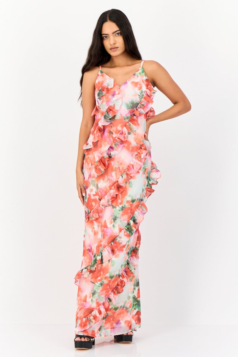 Archive Design Studio Women Allover Print Maxi Dress, Multicolor - Image 1
