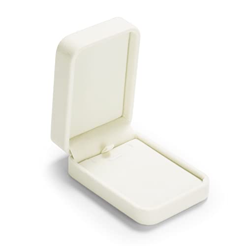 Oirlv Velvet Pendant Storage Box White Jewelry Packaging Gift Box Showcase - Image 3