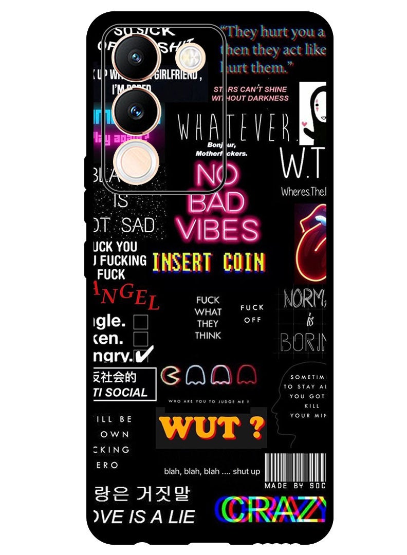 Theodor Protective Case Anti Scratch Shock Proof Bumper Cover For Vivo Y200 No Bad Vibes - Image 1