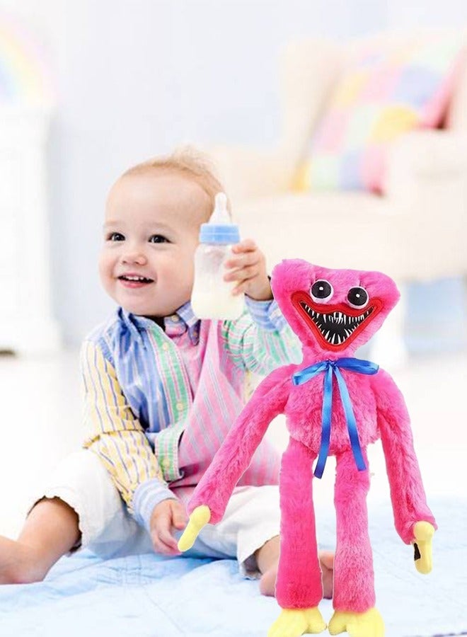 GROIC Plush Toy, Poppy Playtime Surrounding Doll, Smiling Huggy Wuggy Plush Stuffed Doll Holiday Decoration Gift Toys 15.7 Inch Pink - Image 5