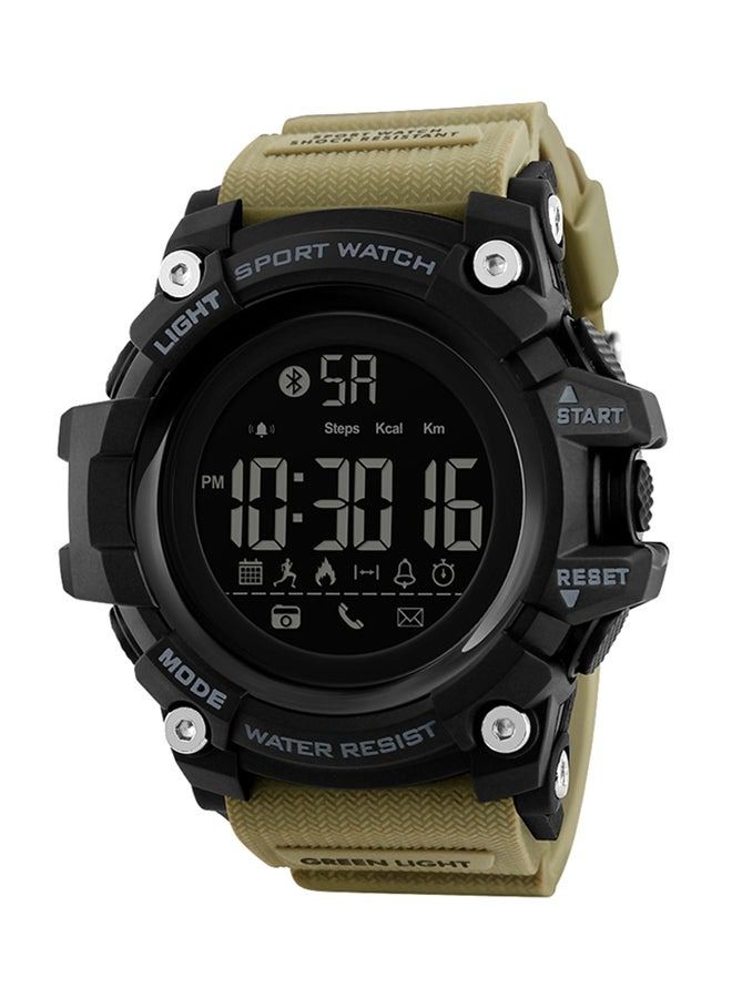 Smart Watch 1385 50M Waterproof Watch with Pedometer, Calories, Sleeping Monitor, Call Remind - Khaki Brown - Image 1
