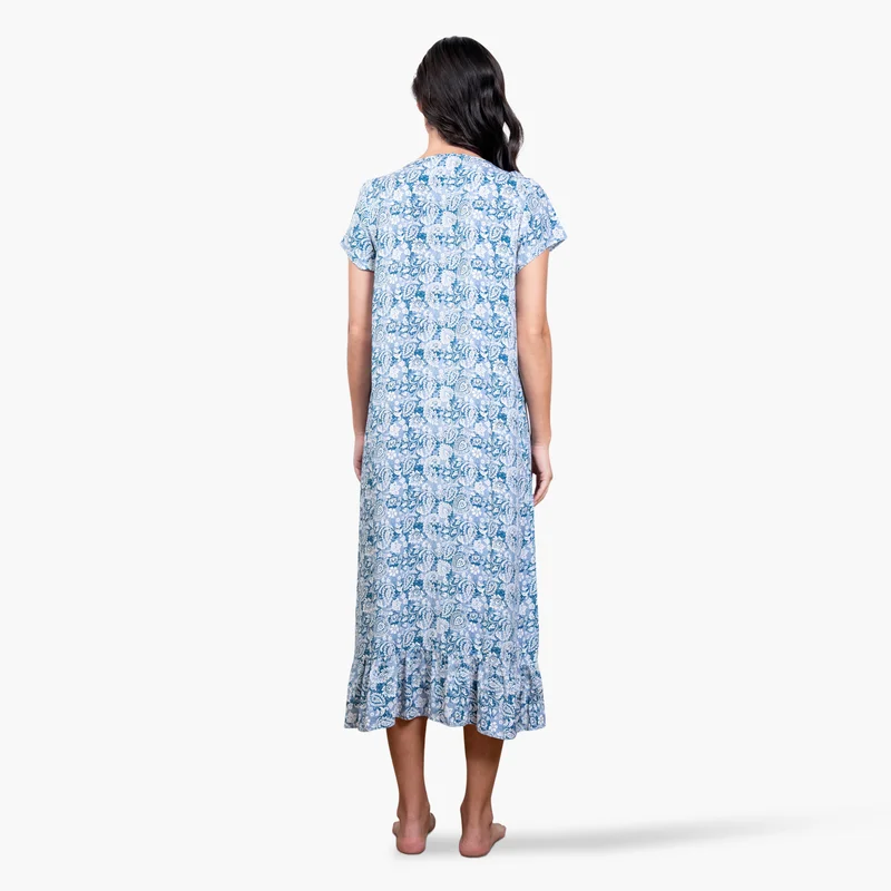 Aadaraya Aadaraya All-Over Print Night Gown