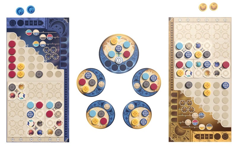 Asmodee Azul Duel Board Game - Competitive Head-to-Head Tile-Placement Strategy Game, Stunning Mosaic Art and Quick Gameplay for Kids & Adults, Ages 8+, 2 Players, 30-45 Minute Playtime - Image 3