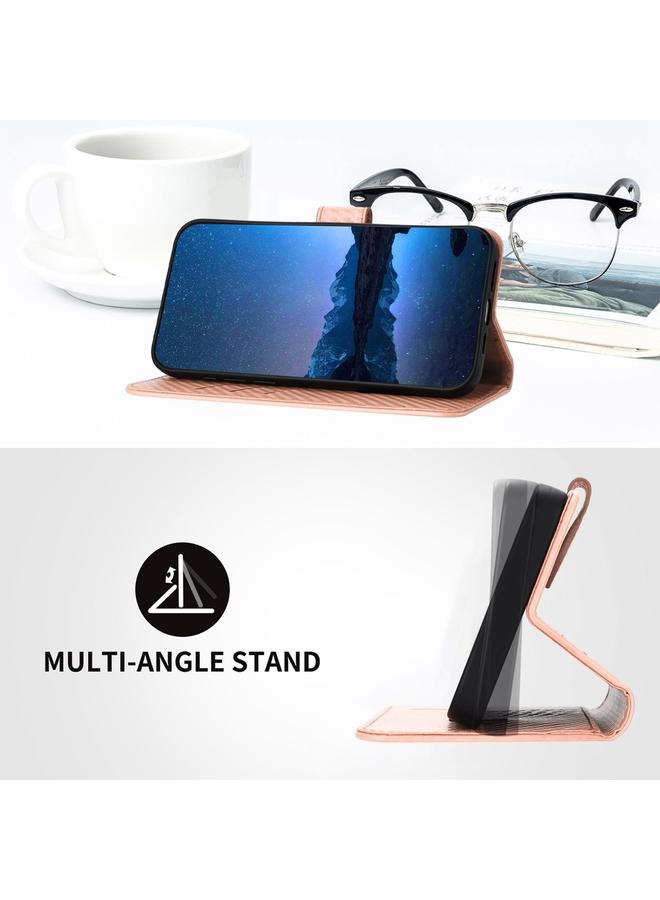 S-TOP Case For Samsung Galaxy A50 / A50s YX0070 Carbon Fiber Buckle Leather Phone Case with Lanyard - Image 4