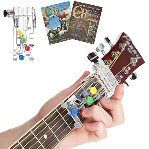 ChordBuddy “MADE IN THE USA” - Guitar Learning with Songbook, Lesson Plan, App, and Right Handed ChordBuddy - Image 1