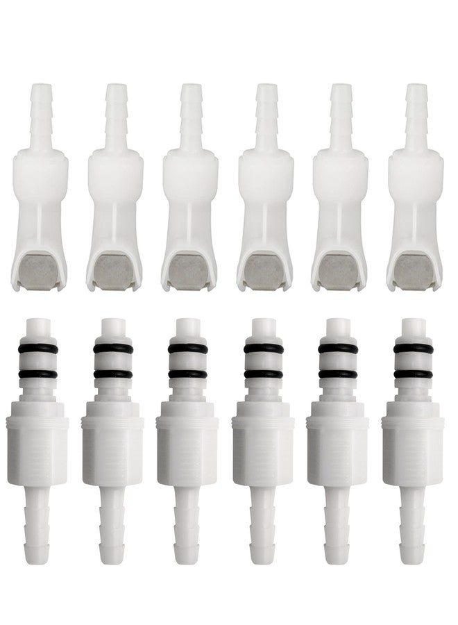 IRONSTAR Quick-Disconnect Hose Barb Insert，Plastic Quick Connect Male/Female Coupling Connector,Apply to 1/4" Inner Diameter hose,6 Female Connectors and 6 Male Connectors - Image 2