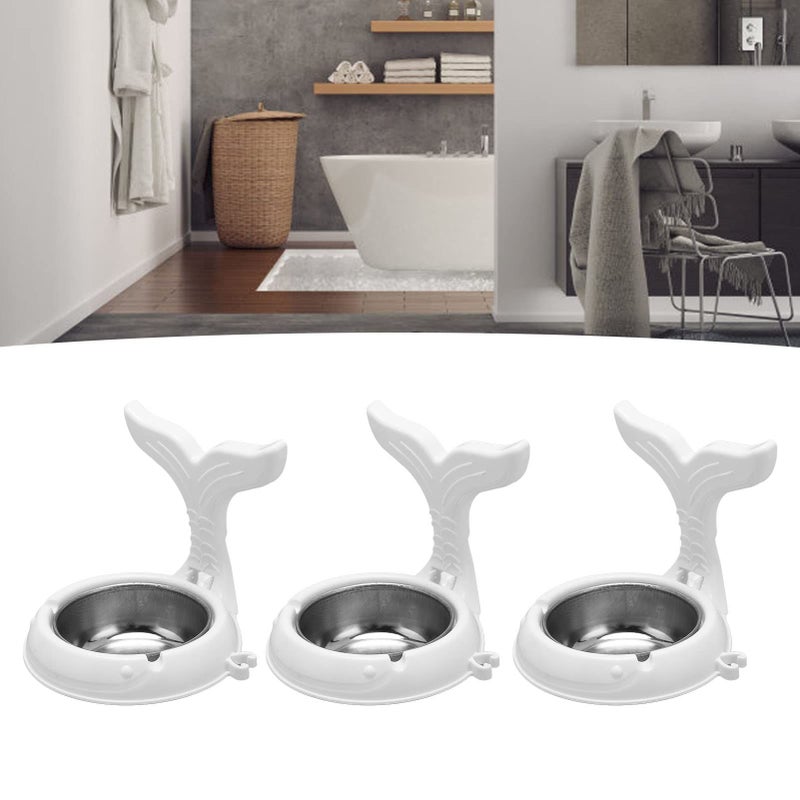 Wall Mounted Whale Ashtray 3Pcs Waterproof Separate Design For Home Bathroom - Image 4