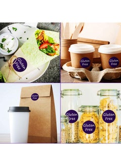 Zonon 1000 Pieces 2 Roll Gluten Free Stickers Labels For Food With Self Adhesive Seals 1.5 Inch Gluten Food Rotating Label Stickers For Containers Jars Glass Bottle Envelopes Bread Bags 500 Pcs/Roll  - Image 5
