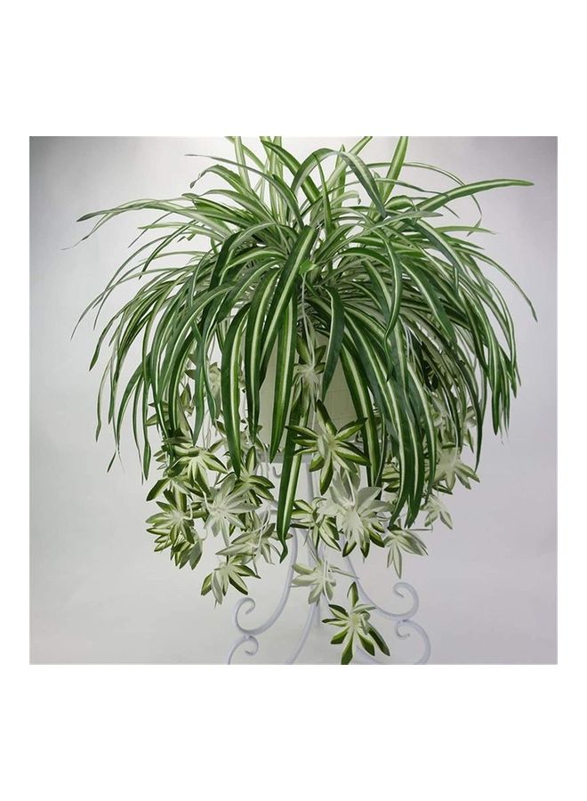 NIBEMINENT Artificial Plant Branch Green/White  - Image 2