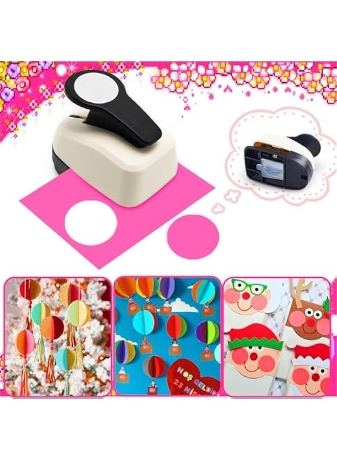 Circle Hole Punch, Circle Punches for Paper Crafts, Circle Punch, Circle Hole Punch Set, 5/8 Circle Punch, 1 Inch Circle Punch, 1.5 Inch Circle Punch, Large Circle Hole Punch, Circle Paper Punch Set - Image 3