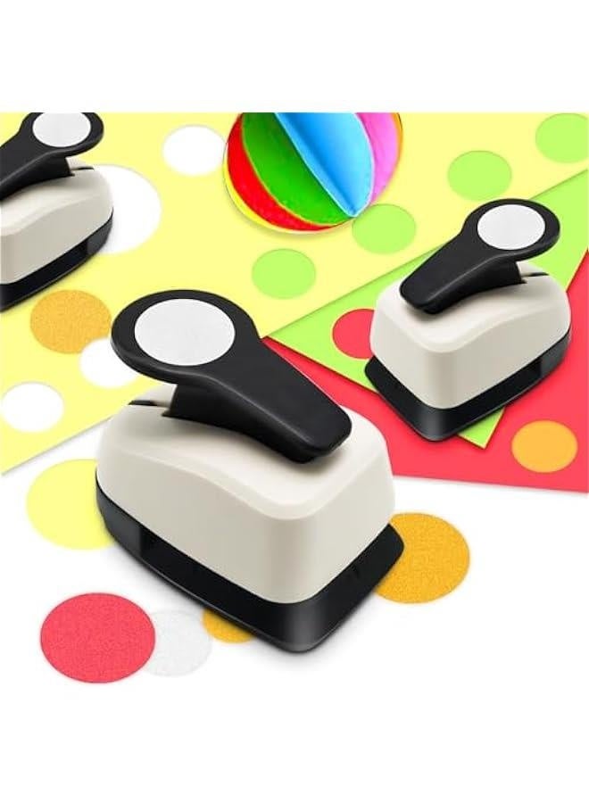 Circle Hole Punch, Circle Punches for Paper Crafts, Circle Punch, Circle Hole Punch Set, 5/8 Circle Punch, 1 Inch Circle Punch, 1.5 Inch Circle Punch, Large Circle Hole Punch, Circle Paper Punch Set - Image 2