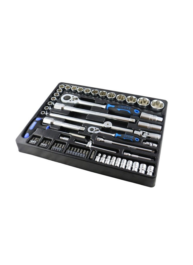 LICOTA 60 - Pieces 1/2 & 1 4 Inch. Super Lock Socket Set  - Image 2