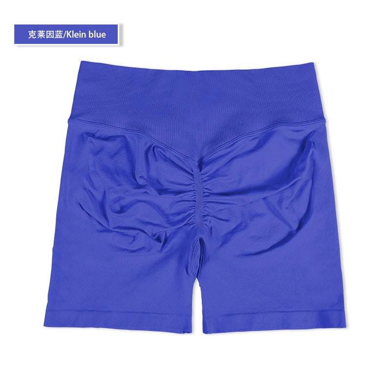 Generic DFYNE Seamless Sports Shorts Yoga Fitness Set Klein Blue