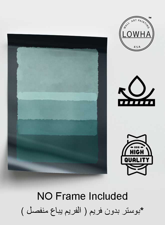LOWHA Poster Painting Art With Four Separate Pieces Of Double-Sided Stickers Abstract Hand Painted Bg For Home Bedroom Living Room And Office Decor - Image 3
