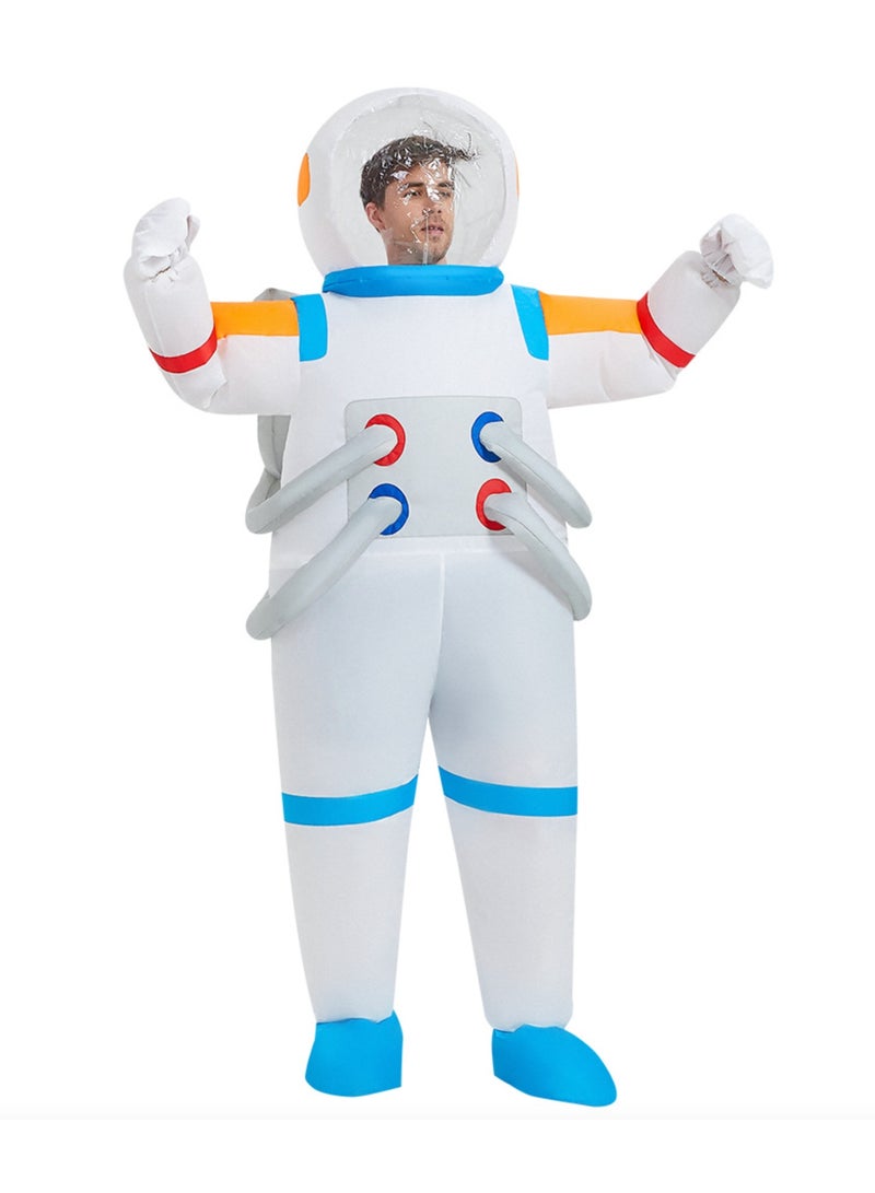 Men Inflatable Astronaut Costume Funny Blow Up Suit for Adults, Men's Astronaut Costume Deluxe Suit - Image 1