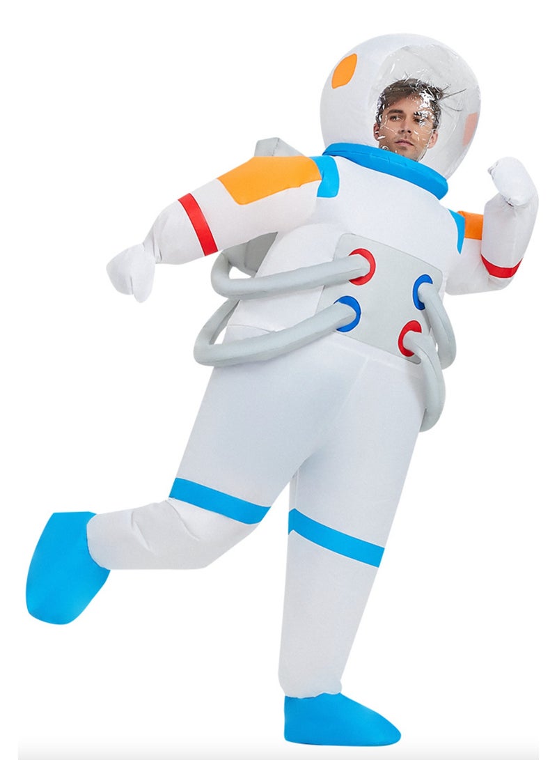 Men Inflatable Astronaut Costume Funny Blow Up Suit for Adults, Men's Astronaut Costume Deluxe Suit - Image 3