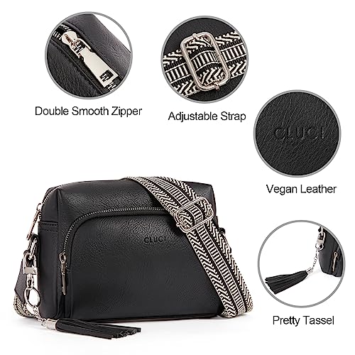 CLUCI Small Crossbody Purses for Women Trendy, Vegan Leather Women's Crossbody Handbags with Adjustable Wide Strap - Image 5