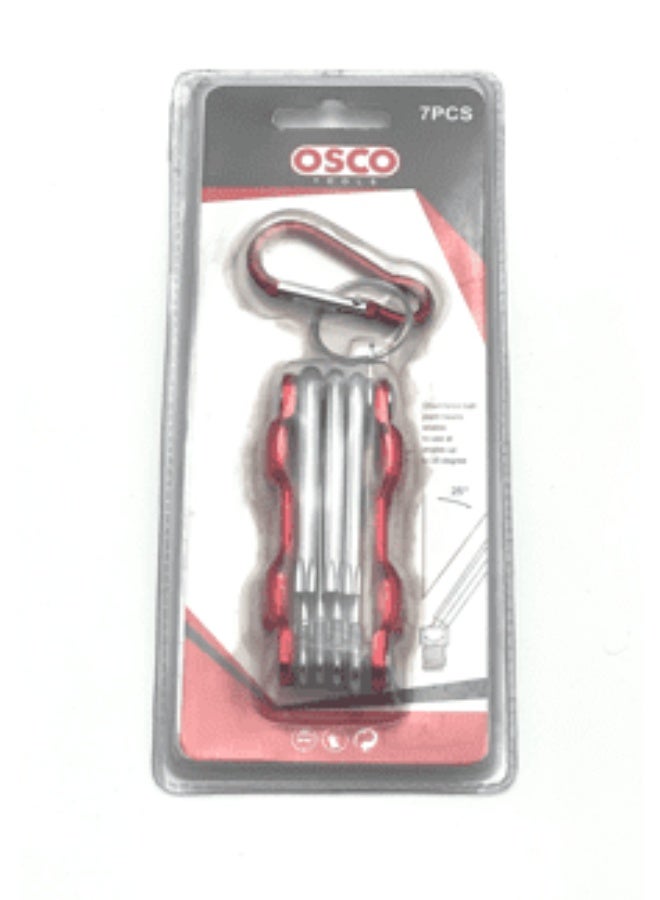 OSCO-TOOLS 7-Piece Ball End Hex Key Set with Holder – Professional CR-V Allen Key Set for Automotive, Mechanical Maintenance, Equipment Repair, and Furniture Assembly - Image 2