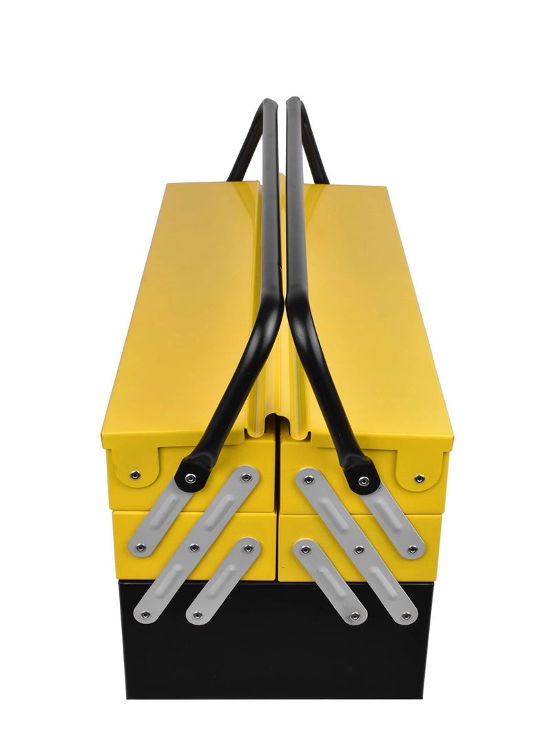 Stanley Metal 2 Drawer Tool Box Black Yellow  - Image 4