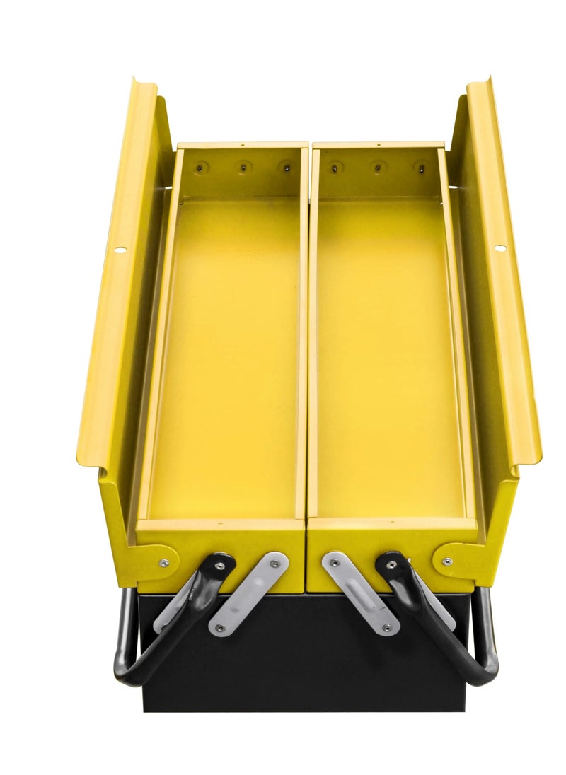 Stanley Metal 2 Drawer Tool Box Black Yellow  - Image 5