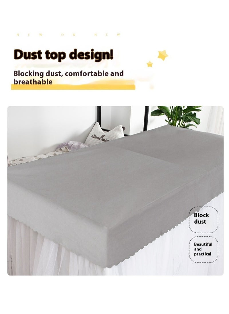 Bluejw Upper Deck Single Bed Curtain Privacy Bed Tent With Stand And Mosquito Net  - Image 4