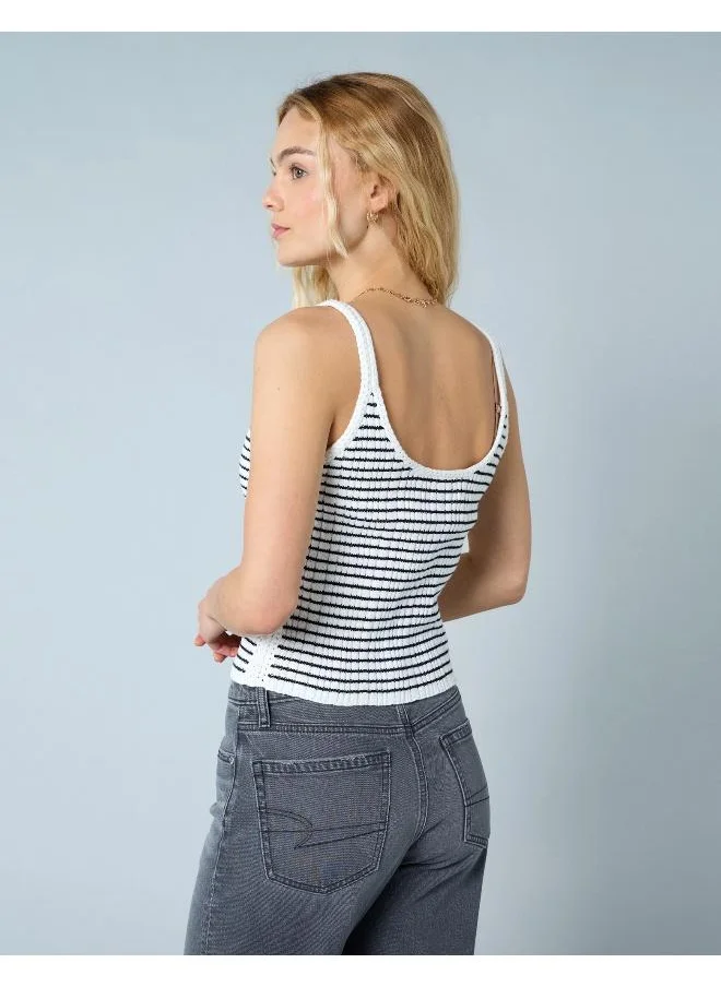 امريكان ايجل AE Crochet Trim Sweater Tank Top