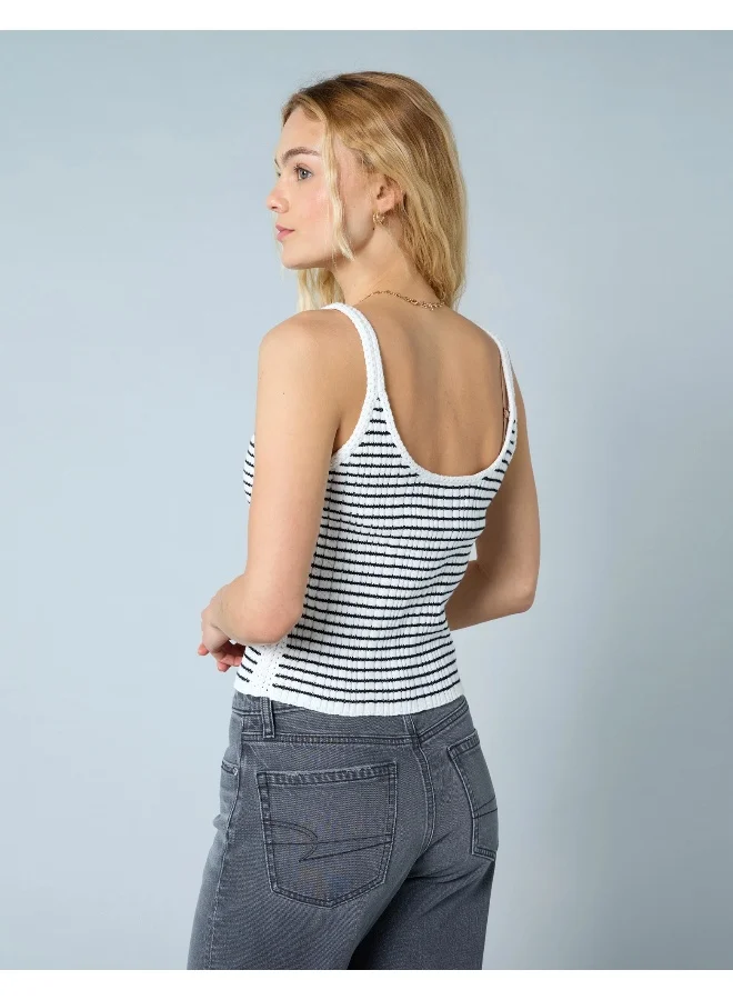 امريكان ايجل AE Crochet Trim Sweater Tank Top
