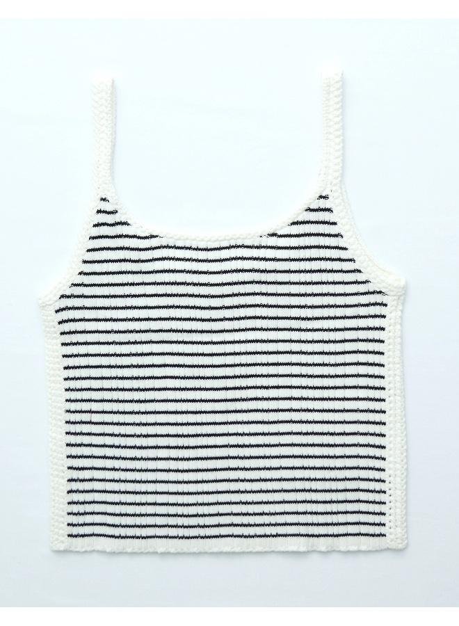 American Eagle AE Crochet Trim Sweater Tank Top - Image 3