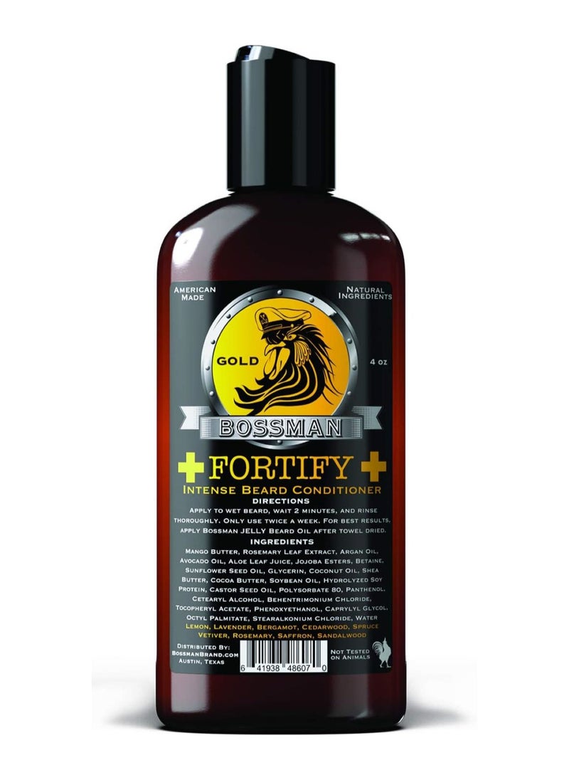 BOSSMAN بلسم اللحية المكثف من BOSSMAN FORTIFY، 4 أونصة 