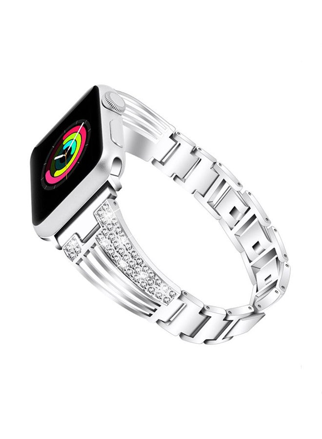 ISank Replacement Band For Apple Watch Series Siliver - Image 1