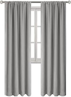 Naguib Selim Naguib selim insulated blackout curtain - gray 145cm x 300cm 