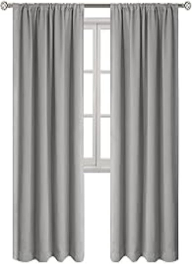 Naguib Selim Naguib selim insulated blackout curtain - gray 145cm x 300cm 