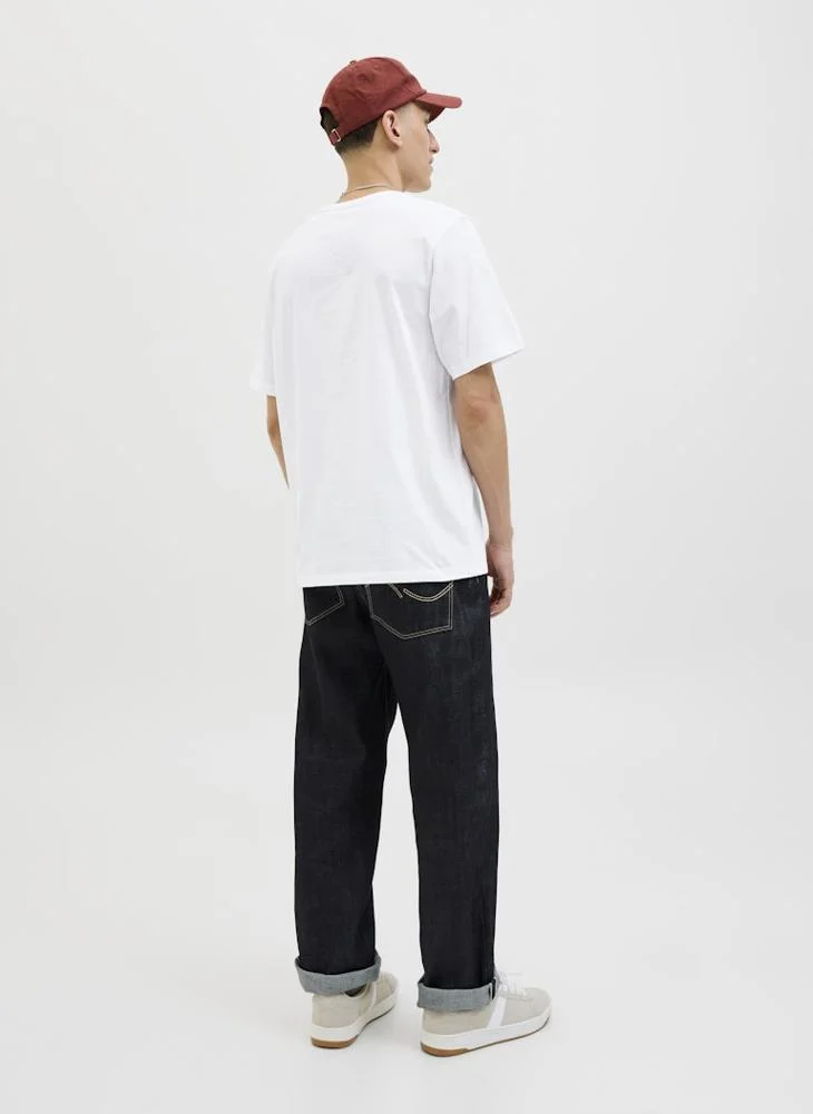 جاك & جونز Jjelogo Graphic Crew Neck T-Shirt