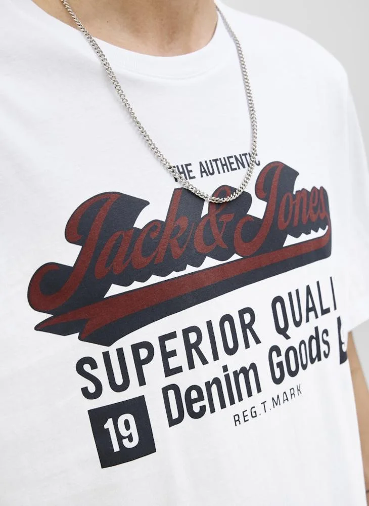 JACK & JONES Graphic Crew Neck Regular Fit T-Shirt