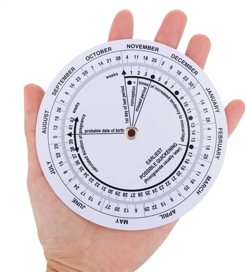 DQITJ 2 Pcs Pregnancy Wheel Pregnant Due Date Calculator - Image 3