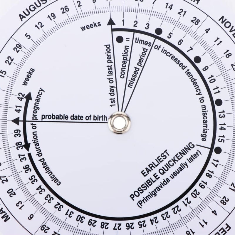 DQITJ 2 Pcs Pregnancy Wheel Pregnant Due Date Calculator - Image 5