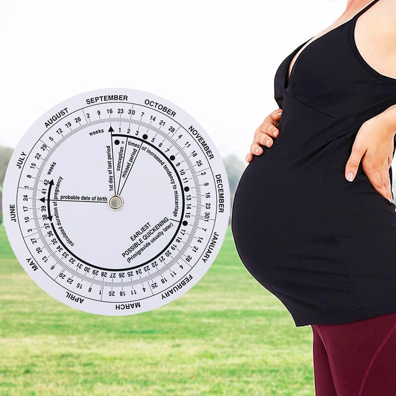 DQITJ 2 Pcs Pregnancy Wheel Pregnant Due Date Calculator - Image 2