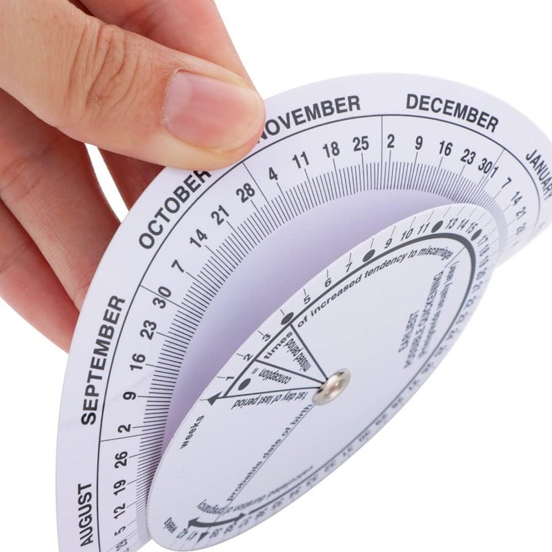 DQITJ 2 Pcs Pregnancy Wheel Pregnant Due Date Calculator - Image 4