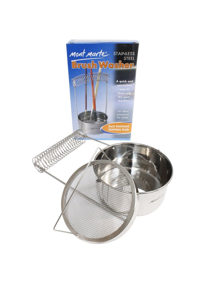 Mont Marte Mont Marte Mont Marte Brush Washer Stainless Steel  - Image 4